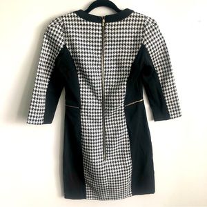H&M Dresses | H&M Houndstooth Back Zipper Pocketed Dress 6